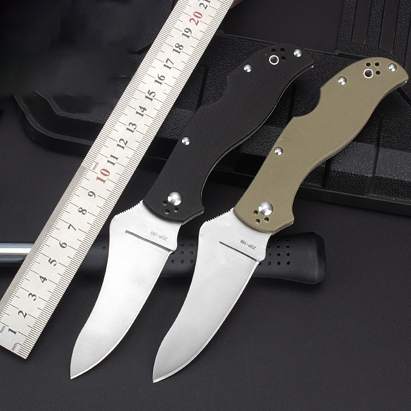 

High quality hardness folding knife outdoor camping defense sharp Knives G10 tactical pokcet EDC tool HW256