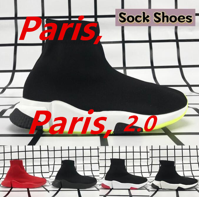 

Andd1y Top Quality Paris Mens Womens Casual Shoes Speed Trainers Knit Sock White Black Khaki Watermark With Box balencaiga Sneakers Trainers Ajax, 19