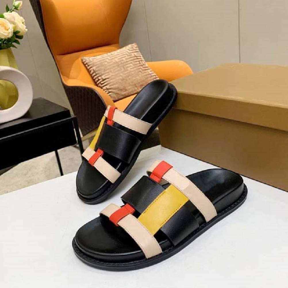 

Women Designer Slippers platform Sandals High Quality Designers Sandals Beach Slide Fashion Shoes Size EU 35-41 By shoe02 01, Box