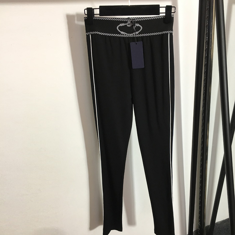 

High Elasticity Women Leggings Fashion Cubic Flora Ornament Legging Indoor Outdoor Personality Charm Tights, Black