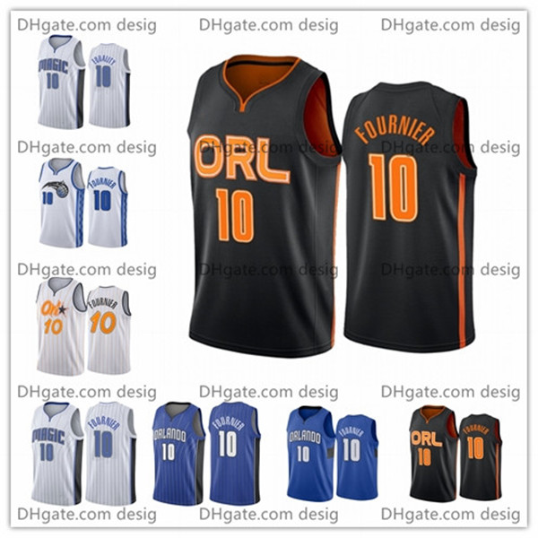 

Men Evan Fournier Orlando Magic 2021 Fournier City Edition Basketball Jersey New Uniform, Black