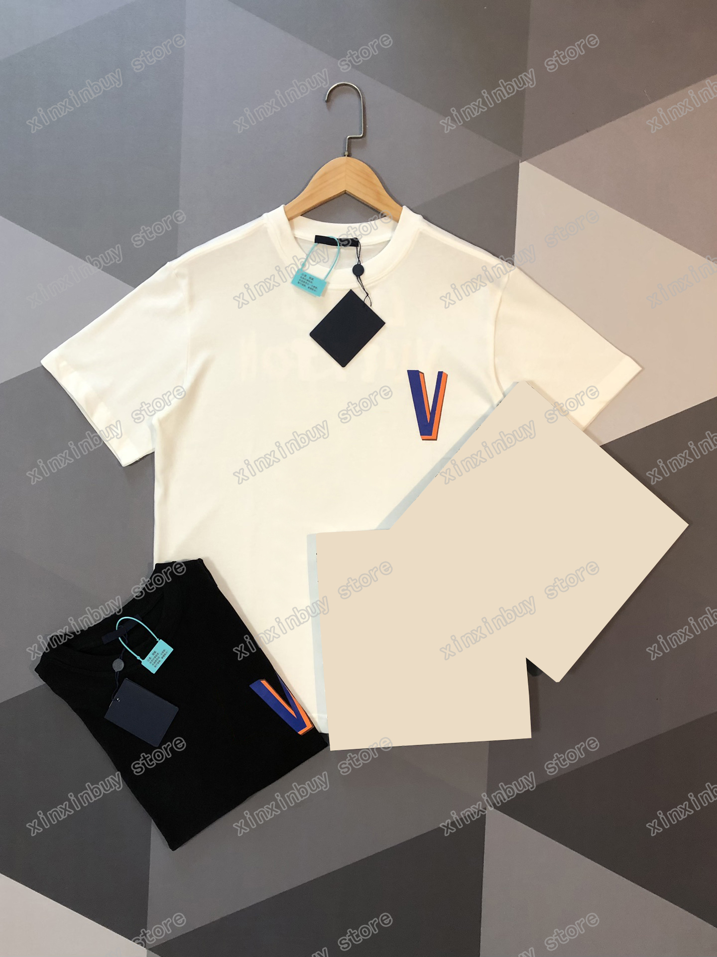 

22ss Men Women Designers T-Shirts tee Basketball letter print short sleeve Man Crew Neck paris Fashion Streetwear Black white XS-L