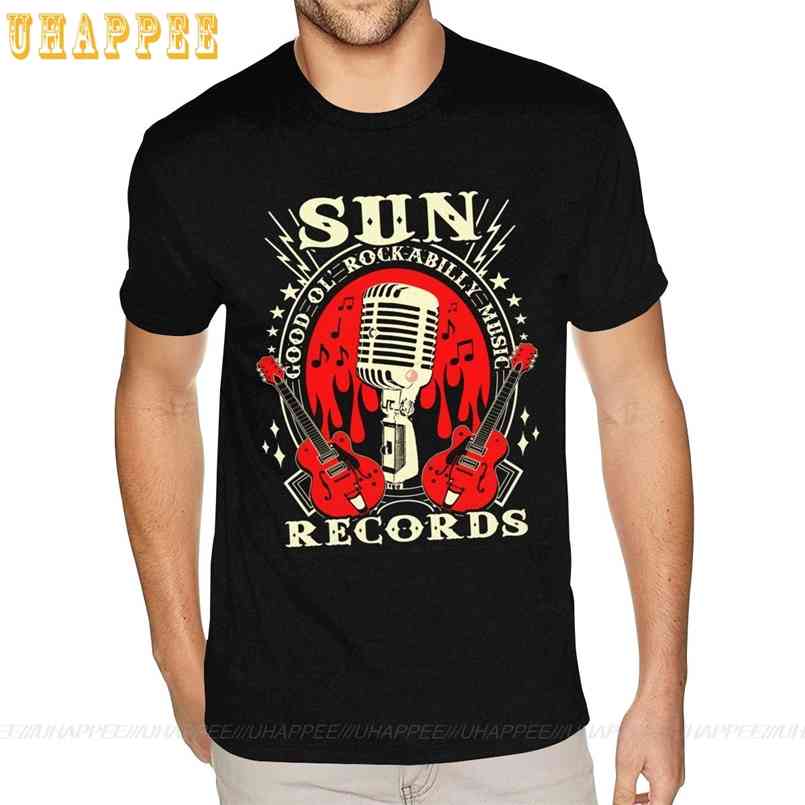 

XXXL Rockabilly Music T-Shirt Men Punk Rock Short Sleeve Funny Harajuku t shirt Vintage Looking Clothing 210721, No printing
