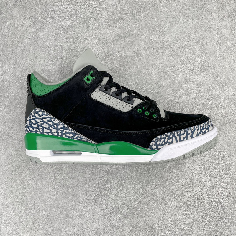 

Jumpman 3 Mens III Pine Green Basketball Shoes Black Cement Grey White Designer Sports Sneakers With Shoebox Size US 7-13, Pay for extra lace