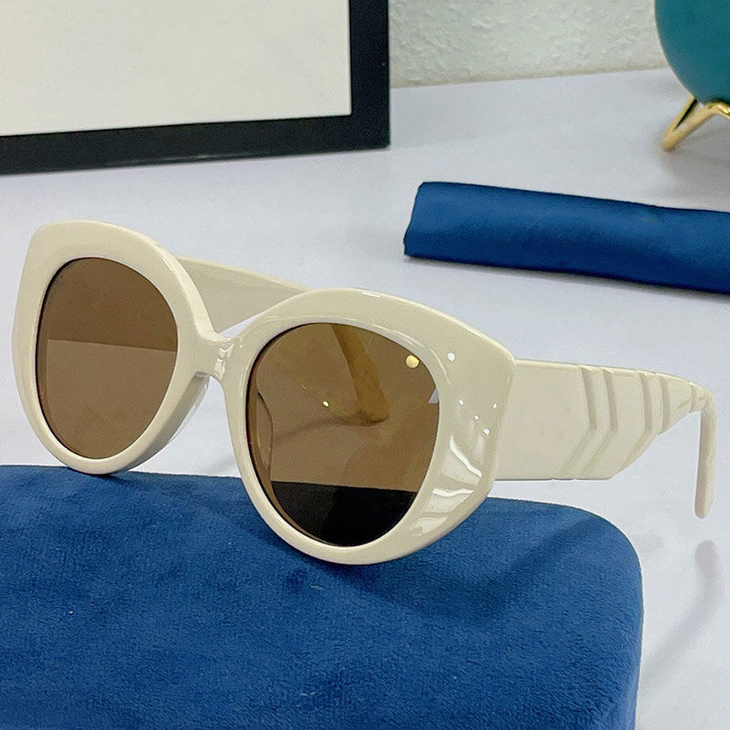 

0809 sunglasses womens early spring round frame classic fashion shopping party style designer top high quality glasses size 52-19-145 with original box