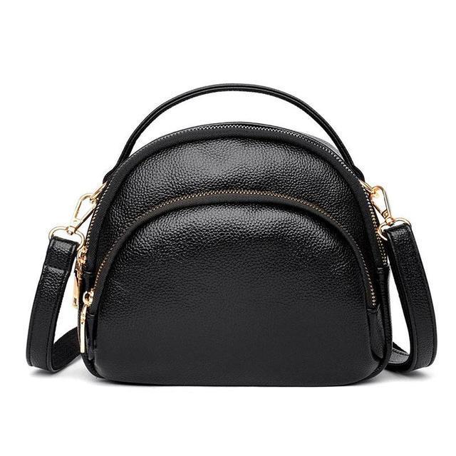 

Evening Bags High Quality Fashion Women Bag 2021 Leisure Simple Solid Color Zipper Shoulder&Crossbody Mobile Phone, Black