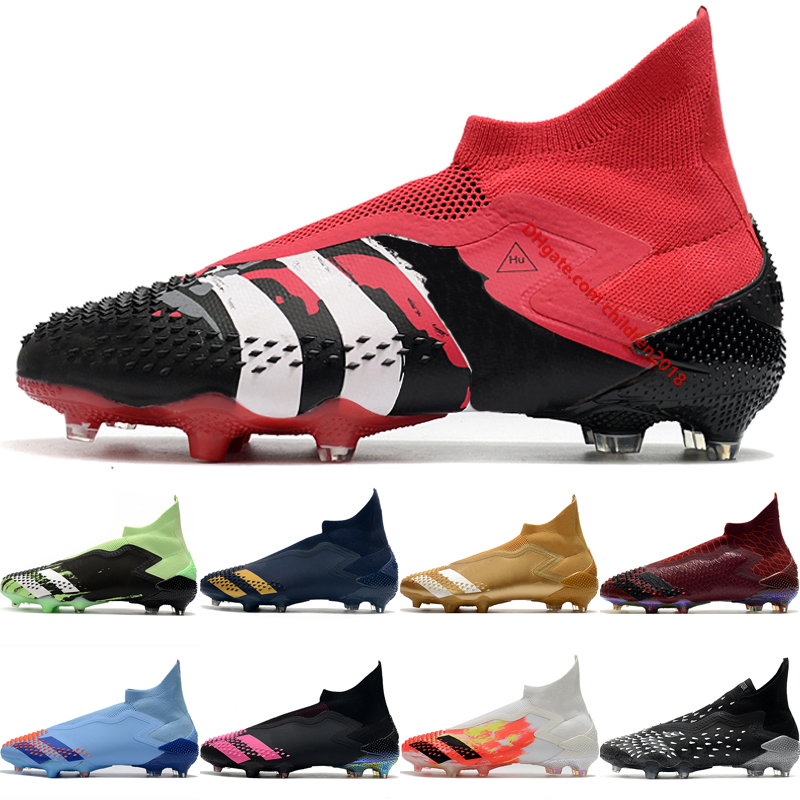 

Predator Mutator 20+ Freak FG Men Soccer Shoes CR7 Bred Shock Royal Blue White Active Red Outdoor Big Boys Football Boots Size 39-45, #001