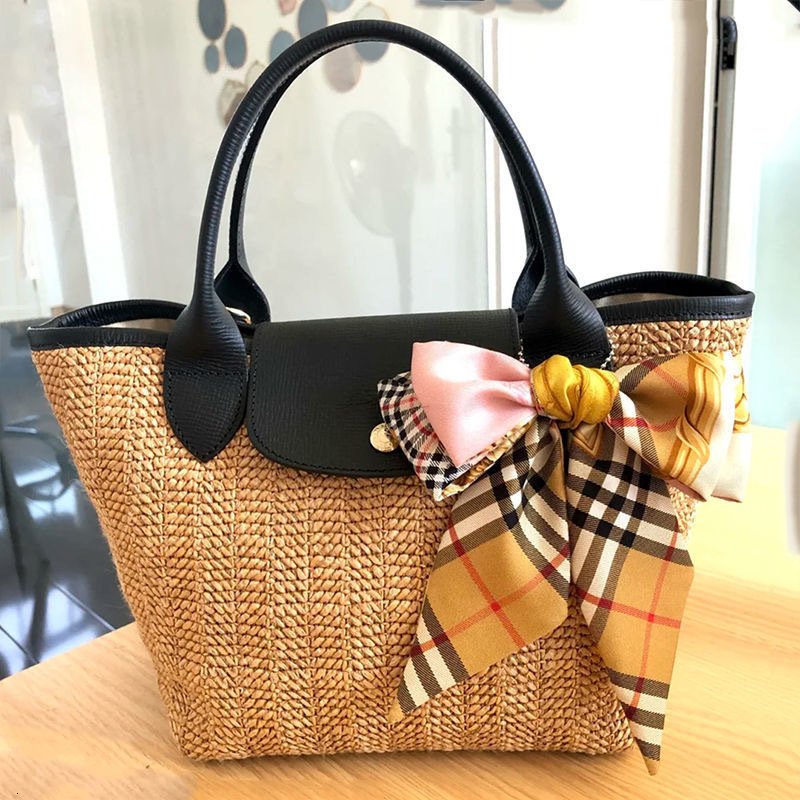 

longxiang grass woven bag female 2021 new minority dumpling large capacity tot cabe basket portable oblique cross