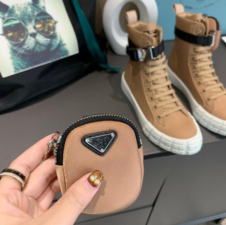 

[With Box] Luxury Womens Designer Boots Ankle Martin boot Platform Shoes Winter Leather Lace-up size 35-40, Black