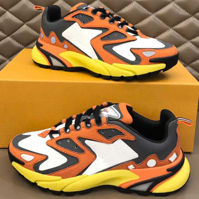 

2022 Season Men Runway Shoes Runner Tatic Sneakers Mens Luxury Designer Sneakers Breathing Mesh Stylish Look Multilayered Colors Comfortable Sole Sizes 38-46, Freight supplement