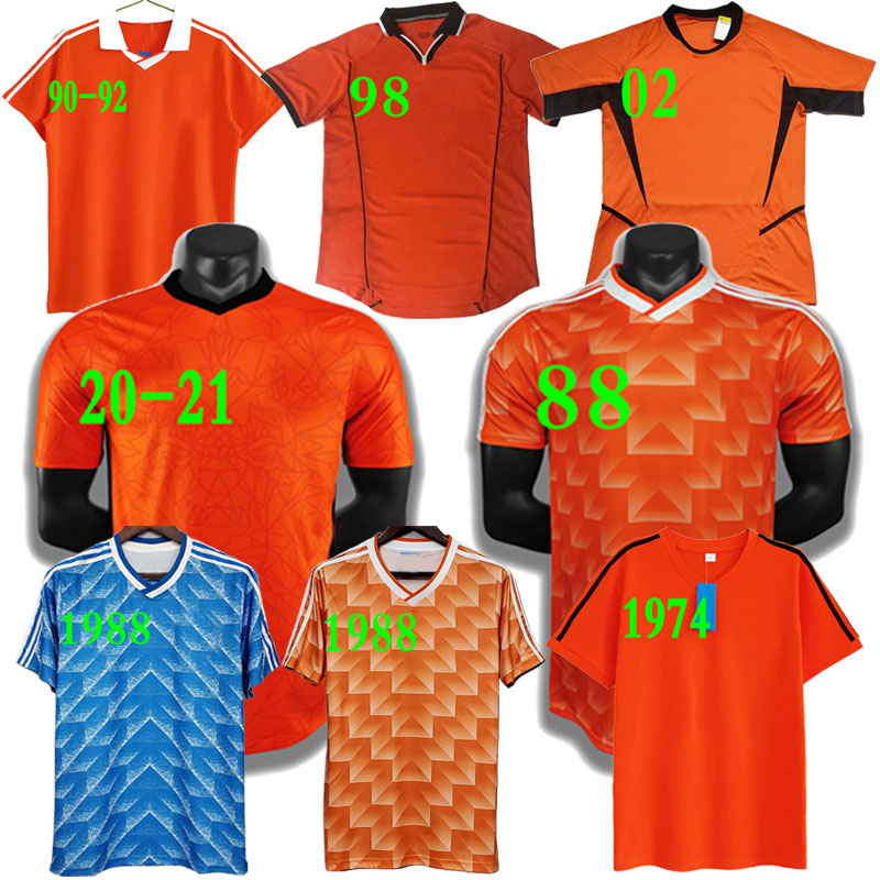 

Retro 1988 Soccer Jerseys 88 Van Basten 1997 1998 1994 Holland BERGKAMP 20 21 Gullit Rijkaard DAVIDS 2000 classic football shirts
