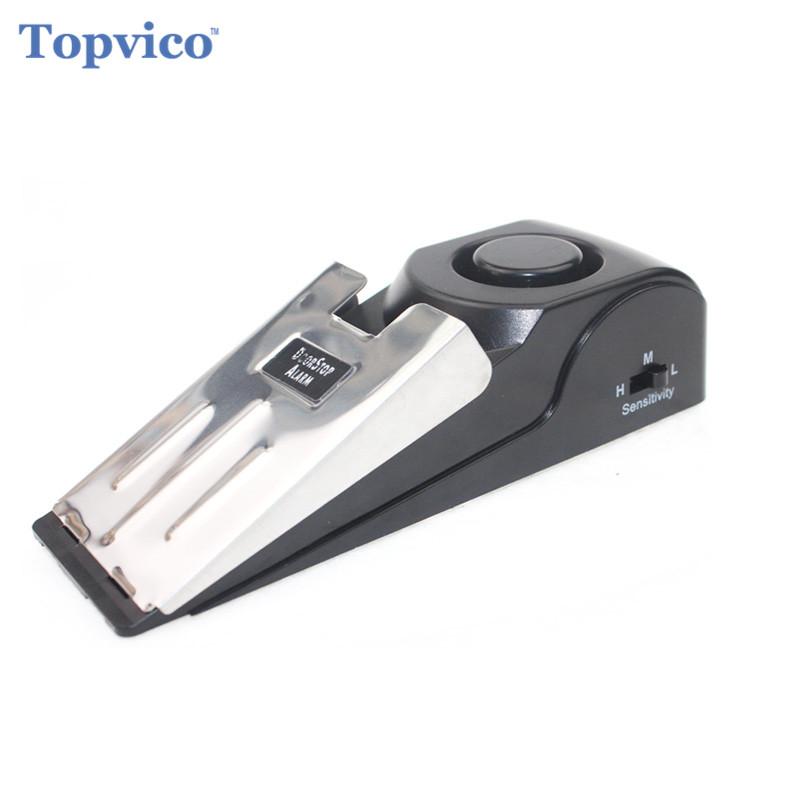

Alarm Systems Door Stop Sensor Wireless 120dB Vibration Home Traveling El Office Safety Wedge Stopper Alert Security System