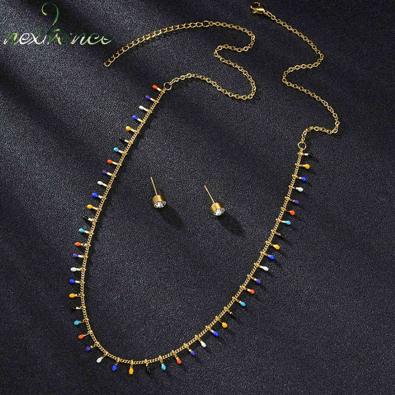 

Nextvance Multi-layer Neckalce Fashion Multicolor Pendant Set Colorful Zircon Necklaces Women Daughter Birthday Gift Jewelry