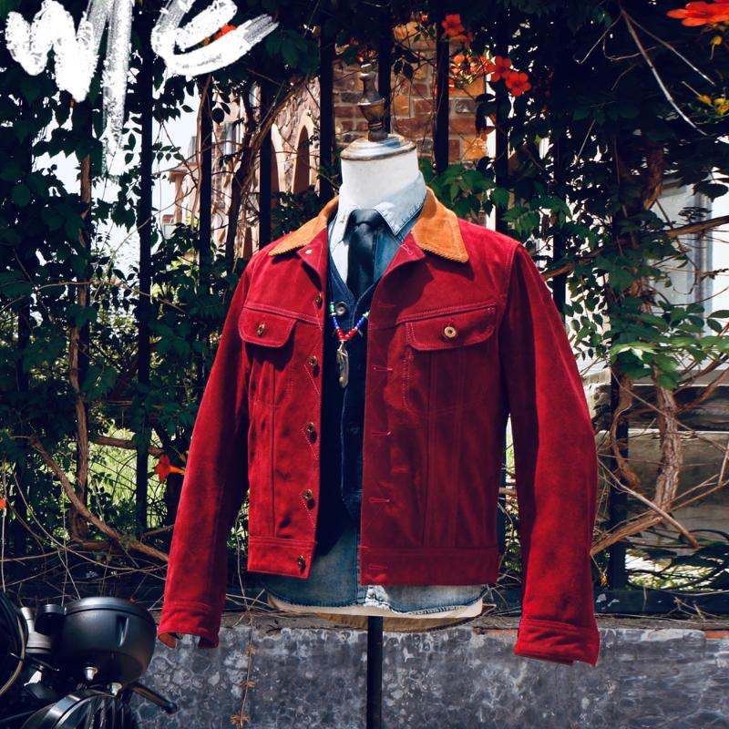 

Men's Leather & Faux CDJ-8 Asian Size Super Top Quality Heavy Genuine Japan Horse Slim Classic Horsehide Stylish Switchyard Jacket, As pic