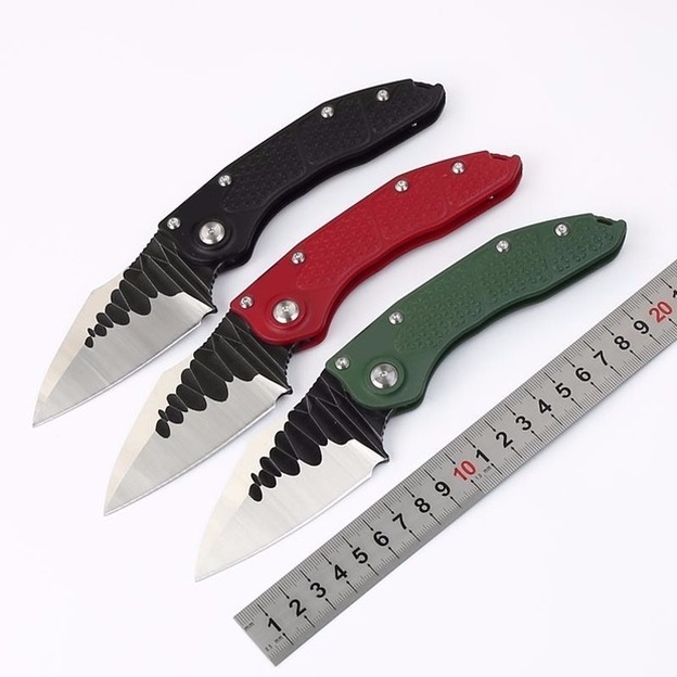 

stitch II D2 black blade Horizontal opening single action automatic auto folding edc knife camping knife hunting knives xmas gift
