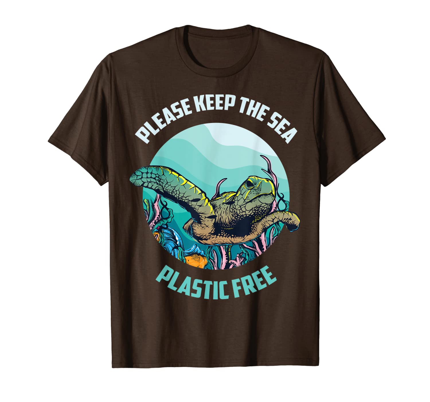 

cute please keep the sea plastic environment gift t-shirt, White;black