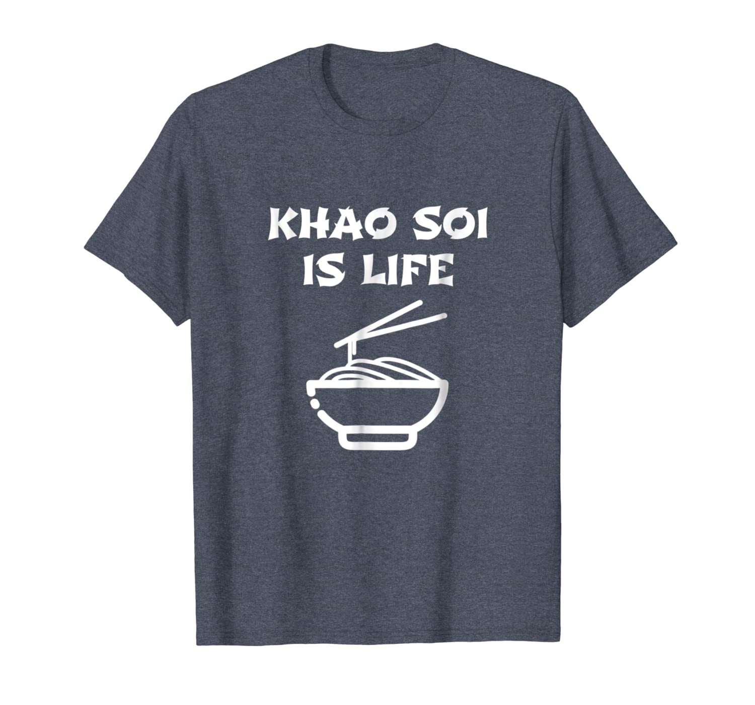 

khao soi funny thai food t-shirt asian food gift, White;black