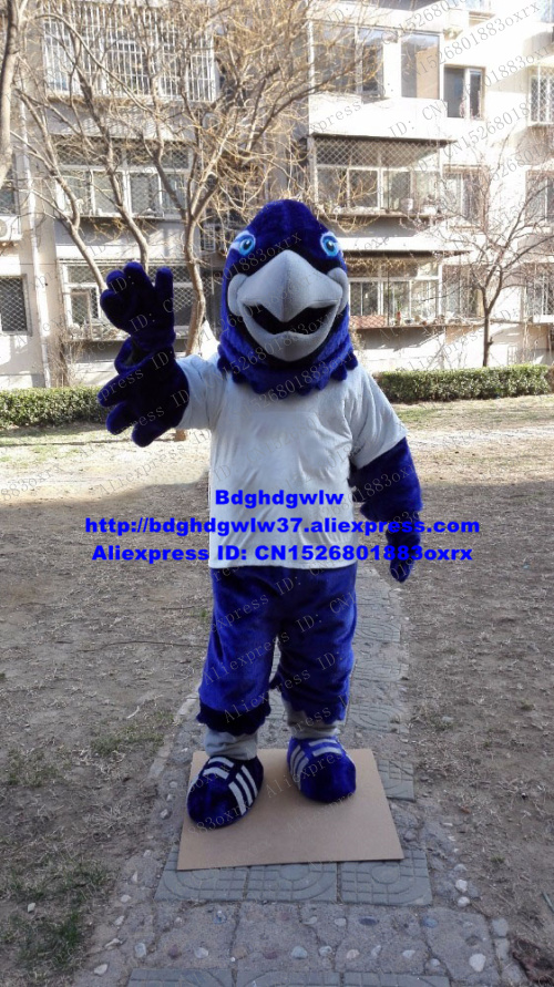 

Mascot Costumes Blue Long Fur Hawk Falcon Tercel Tiercel Vulture Bald Eagle Vulture Mascot Costume Adult Anime Suit Show Head Very Big zx755, Default color