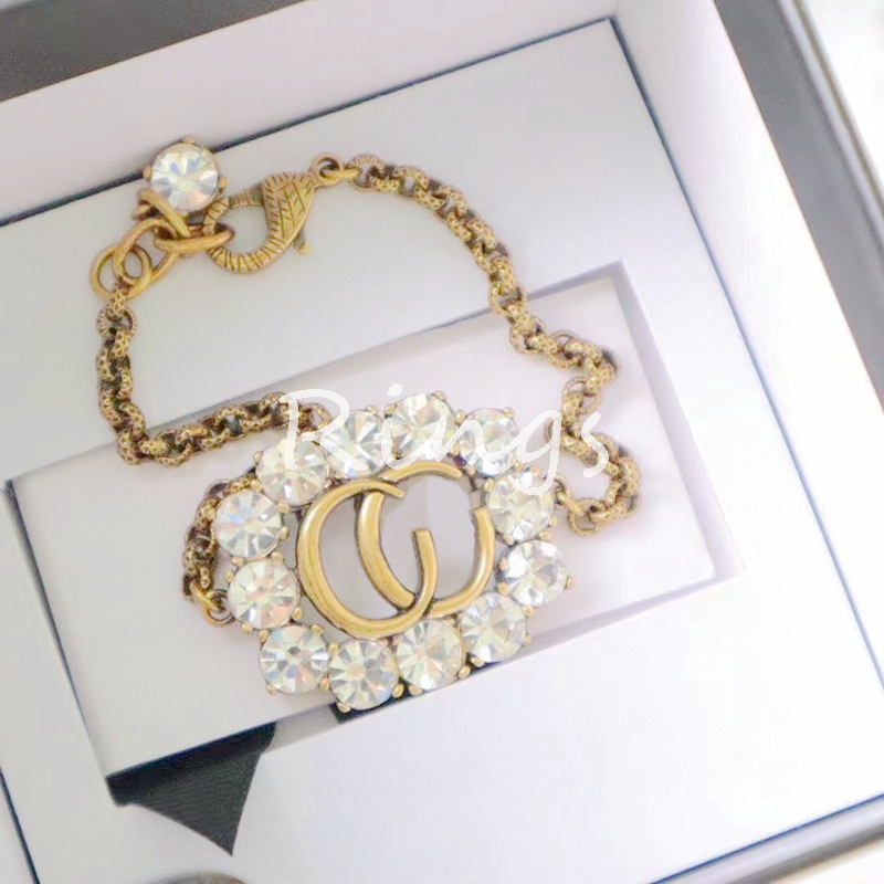 

Women Brand Designer Luxury Bracelet Necklace Fashion Jewelry weddying charms Gifts for Lady & Girls D020, Golden;silver