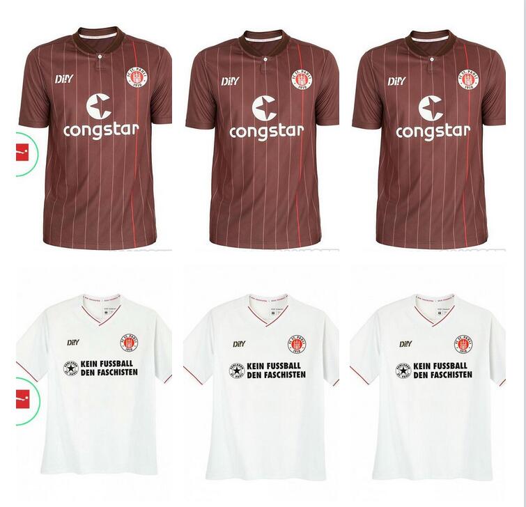 

St Pauli soccer Jersey 21 22 HOME AWAY THIRD Gray red white 2021 2022 Football shirt camiseta de fUtbol