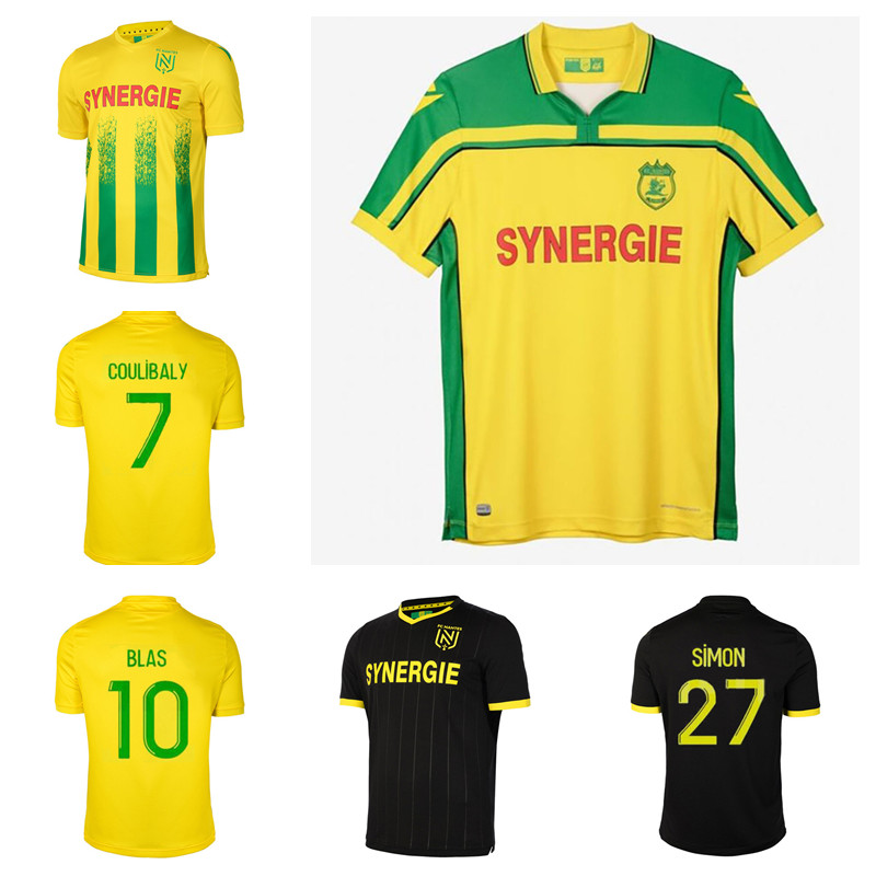 

2021 FC Nantes 20th anniversary soccer jersey 21/22 Home COULIBALY COCO BLAS shirts A TOURE LOUZA SIMON Away Football uniform