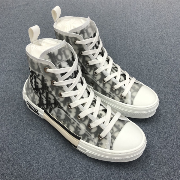 

Luxury Designer B23 oblique Casual Shoes High Top Sneakers 19SS Flowers Technical Platform Shoes Fashion Outdoor Shoes, Black