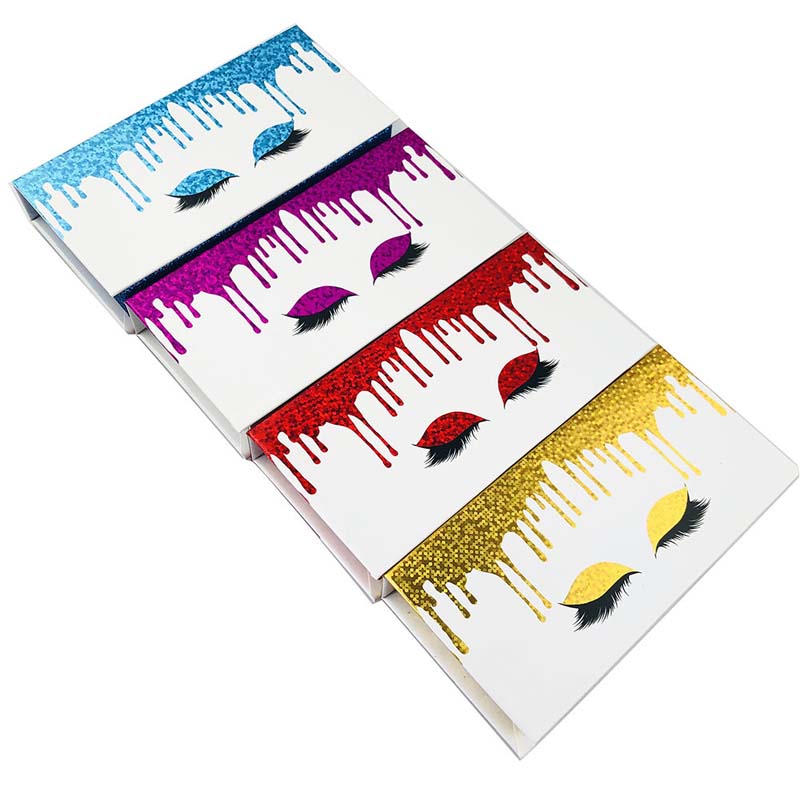 

50pcs Magnetic Eye Lash Empty Box Case Package For 8mm-30mm Full Strip Eyelashes 3d 5d 6d 100% Real Mink Lashes Boxes