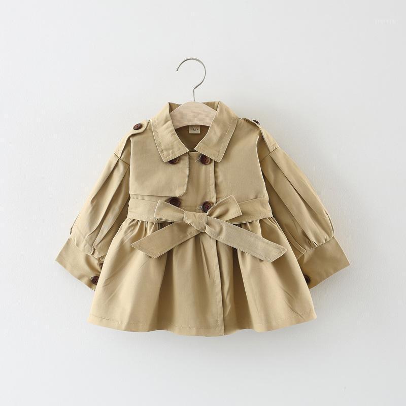 

Coat LZH 2022 Spring Windbreaker For Girls Trench Kids 1-4 Years Clothing Fashion Toddler Jacket Children's Outerwear, Blue;gray