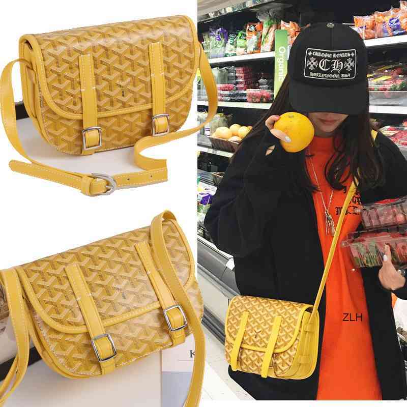 

for High messenger end Goya bag 2021 men leather and women