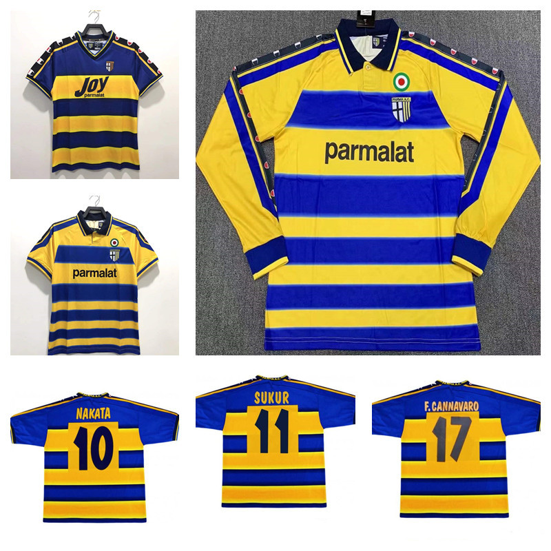 

Long sleeve retro PARMA SOCCER Jersey 1999 2000 CRESPO ORTEGA BUFFON THURAM Thailand Quality Football Shirt vintage CAMISETA futbol camis, Green