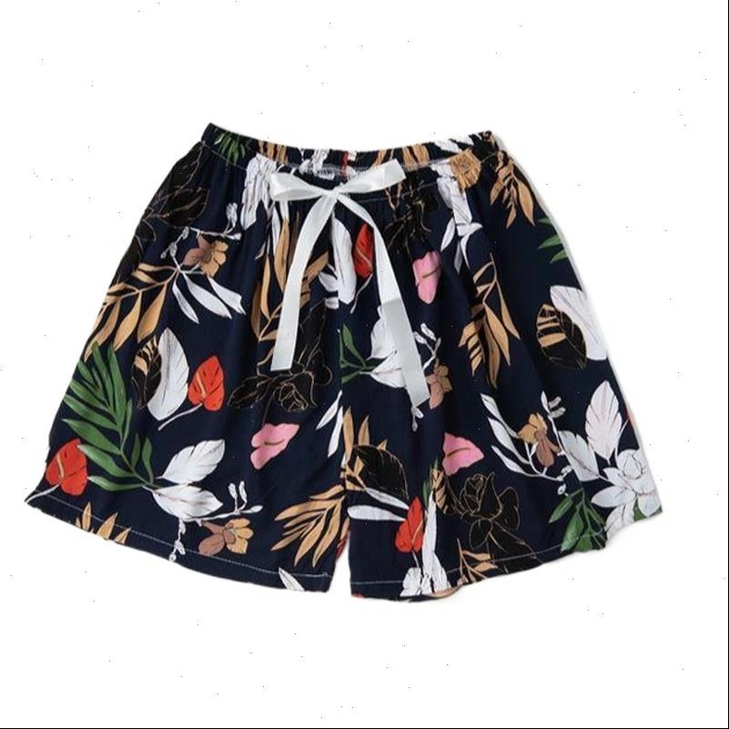 

summer floral pom ball beach womens shorts tassel bohemian national wind print loose short feminino plus size xl, White;black