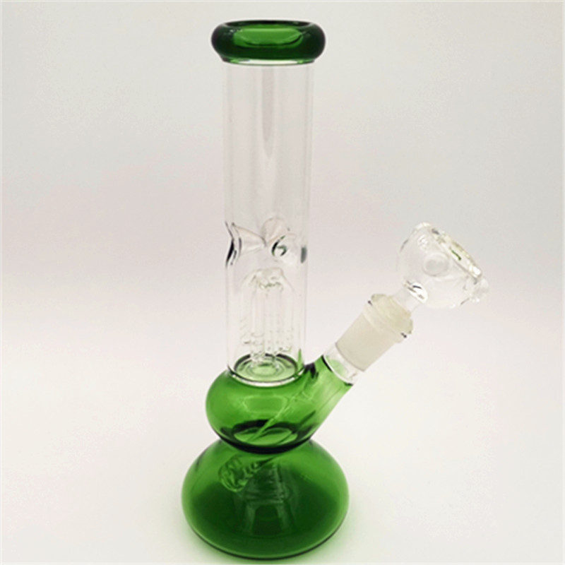 

Glass Water Recycler Bong 14.4MM Female Joint Hookahs Oil Rigs Bubblers Pipes