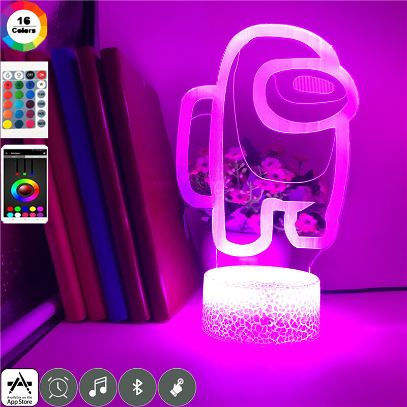 3D Acrylic Night Light for Child Bedroom Decor LED Desk Lamp Among Us Lighting Atmosphere Nightlight-image-676217699