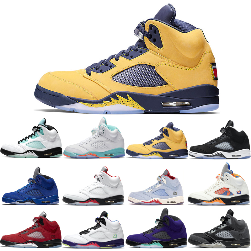 

5 Basketball shoes Jumpman 5s men Laney Royal Space Jam wings International Light Aqua Fire Red sports sneakers walking trainers size 40-46 Jogging, Throphy room