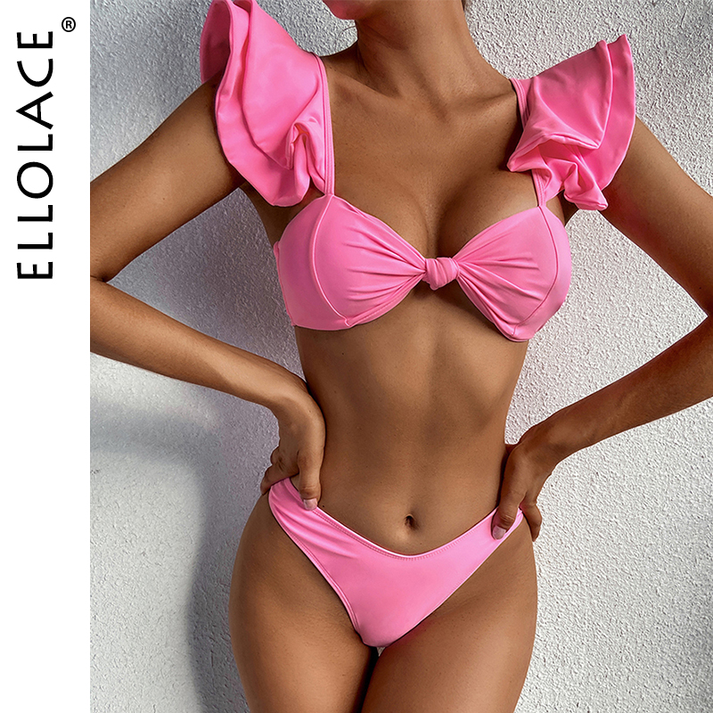 

2021ruffled womens swimsuit swimwear 2021 separate swimsuit bikini womens bathing suits micro bikini women clothing, Black;white