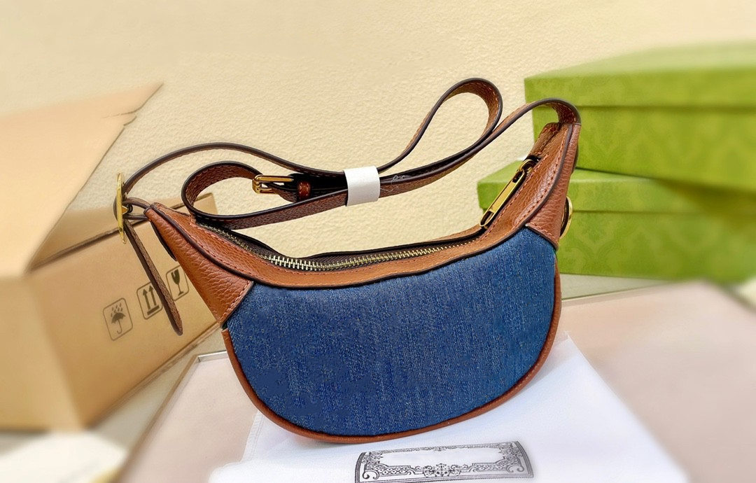 

Denim design ladies shoulder bags underarm bag handbag detachable shoulders strap or adjustment luxury fashion lady crossbody wallets coin purse, Customize