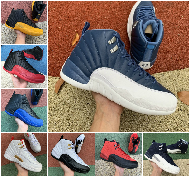

Mens Basketball Shoes 12s University Gold Reverse Flu Game Royal Dark Concord Taxi OVO White Retroes 12 Playoffs French Obsidian UNC Blue Sn