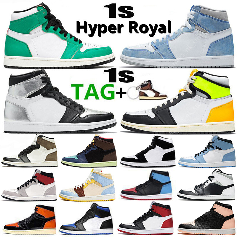 

2021 Classic 1 1s basketball shoes Hyper Royal Shadow 2.0 Lucky Green Silver Toe twist Dark Mocha Women mens trainers Sports Sneakers, White;red