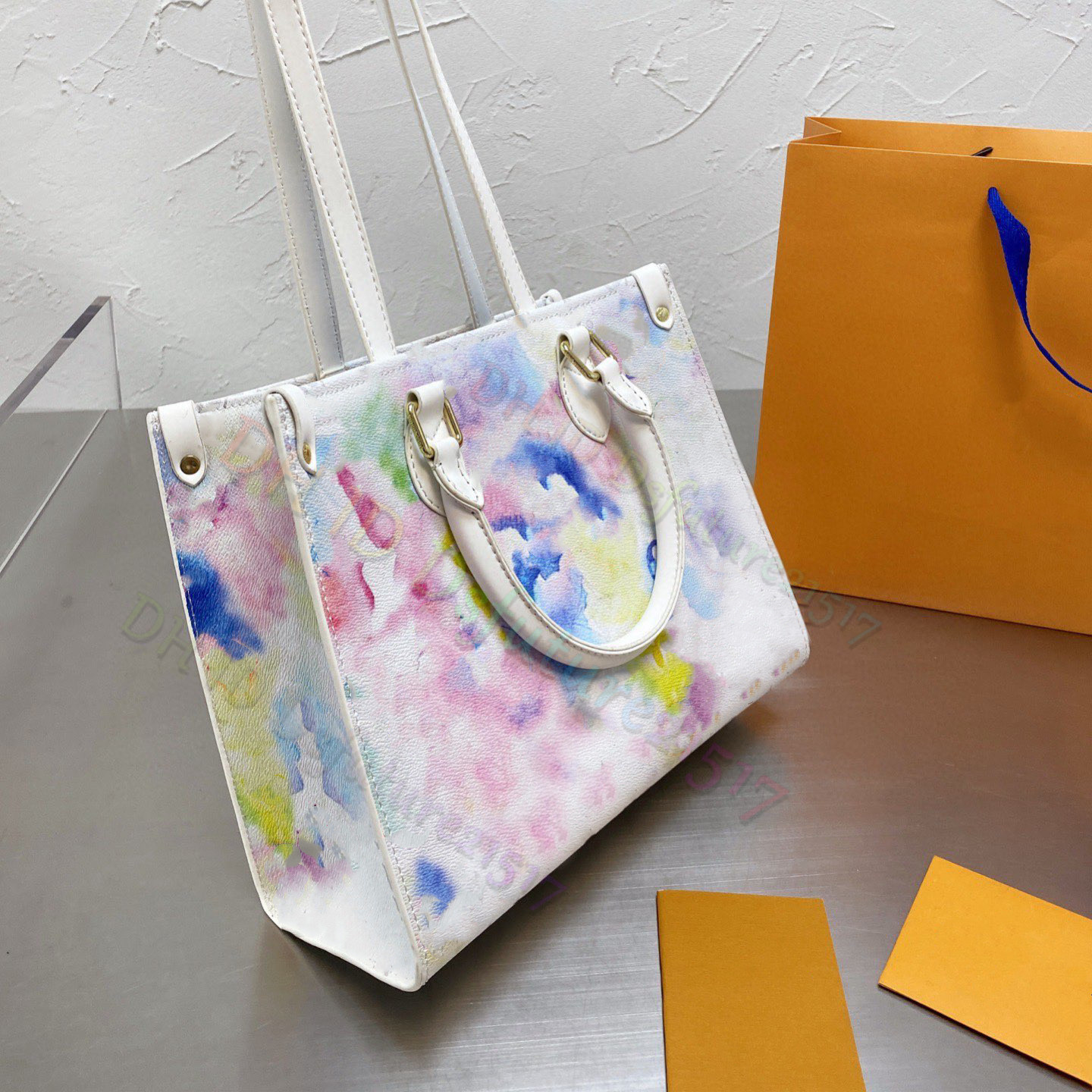 

2021 summer Classic Full colorful Printing Shopping Bags women Large Capacity Totes Luxurys Designers bag quality Clutch Purse multifunction