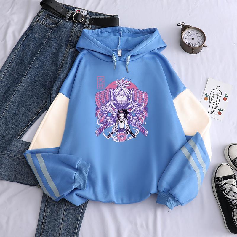

Men's Hoodies & Sweatshirts Shaman King Anime Harajuku 2022 Purple Cartoon Graphic Amidamaru You Asakura Men Women Loose Winter, Black