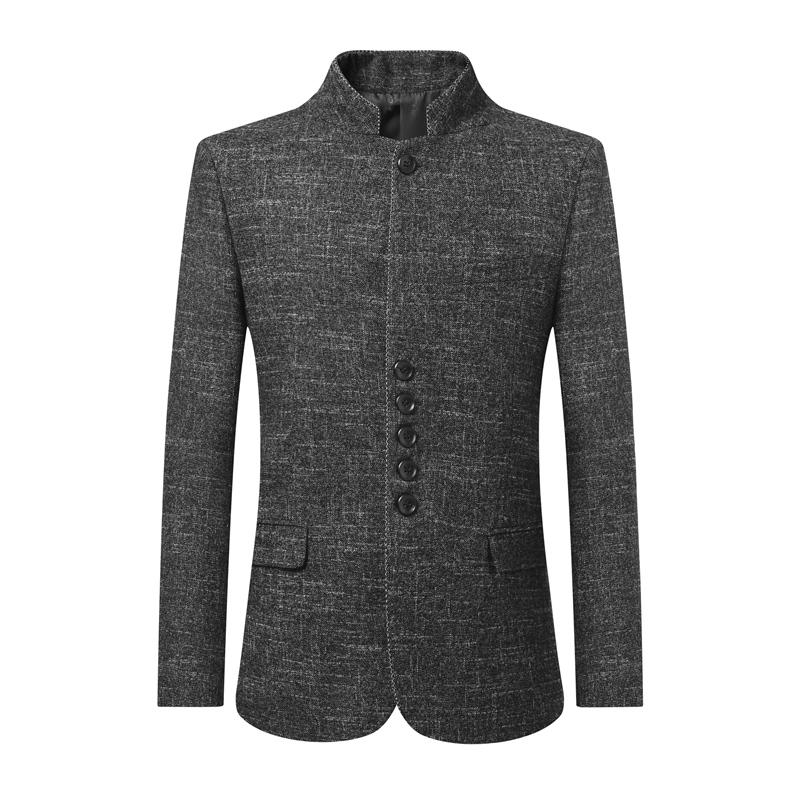 

Men's Suits & Blazers 2021 Autumn Rimba Japanese Suit Casual Middle-aged Mid-mountain Jacket Coat, Black