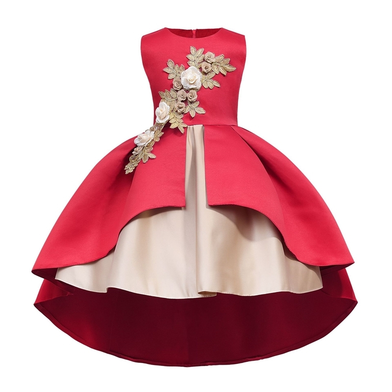 

Children's Princess Dress Girls' shawl skirt show children's dress, Pink