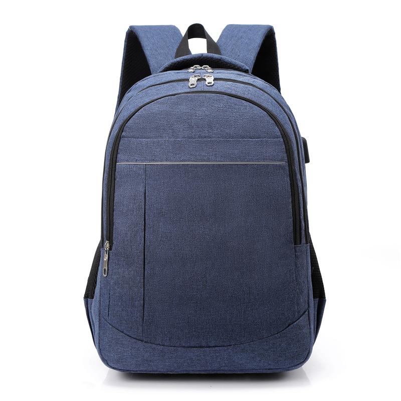 

Backpack 2021 Korean Fashion Leisure USB Charging Travel Sports Outdoor Bag Student School, Black