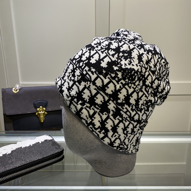 

Fashion Street Hat Designer Women Mens Sports Knitted Hats Caps Baseball Cap Casquette High Quality Winter Fitted Hut Letter AX85, Black
