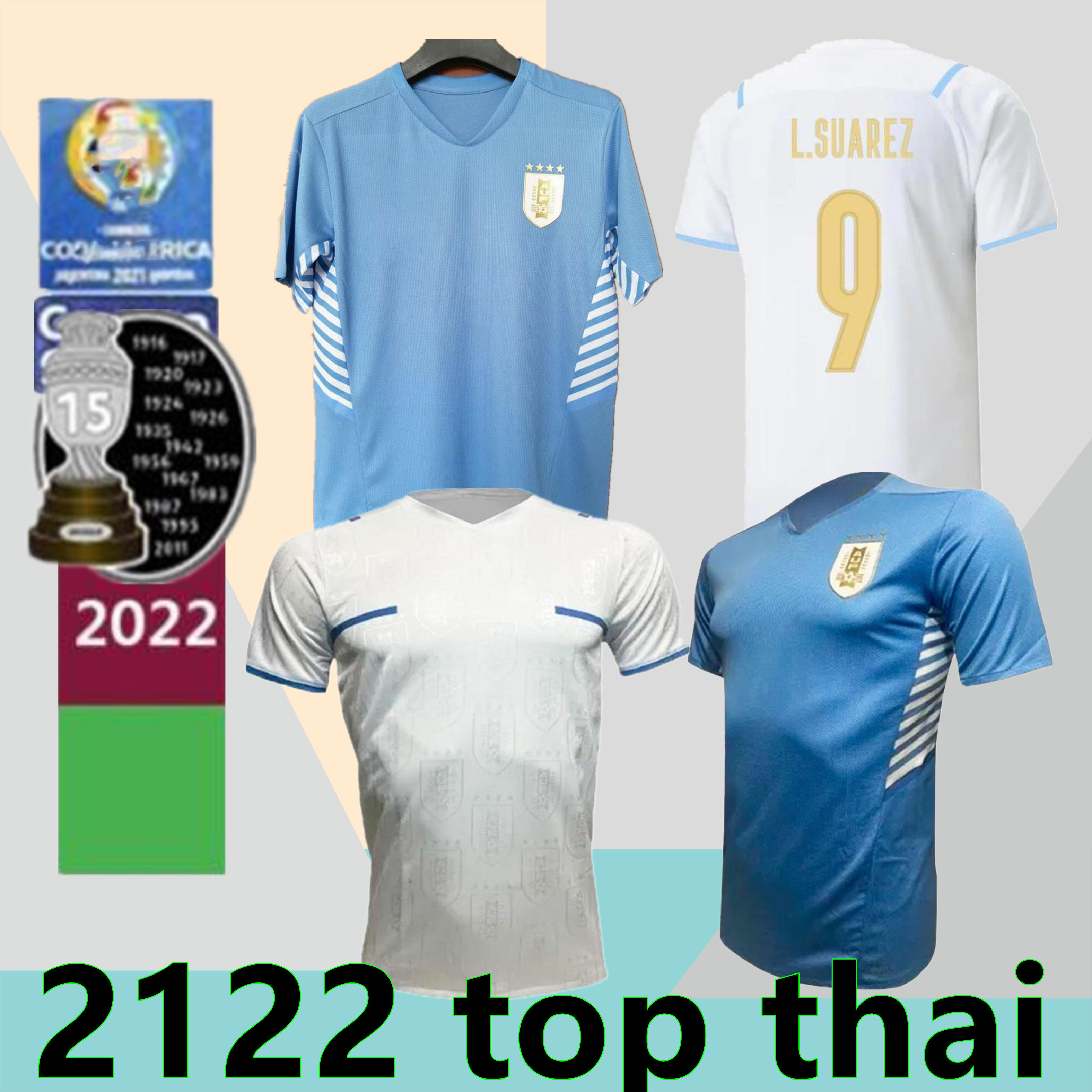 

21 22 Copa America Uruguay Soccer Jersey 2021 Home .suarez E.cavani Shirt D.GODIN Away National Football Uniforms, Black;yellow