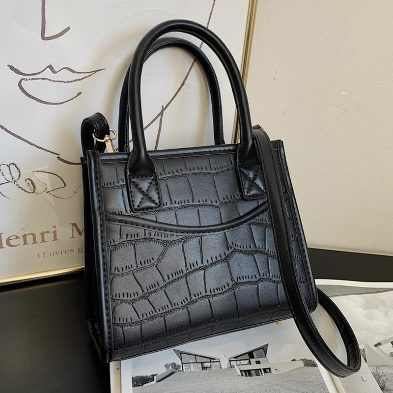 

Evening Bags Stone Pattern Crossbody For Women 2022 Designer Luxury Handbags Ladies Simple PU Leather Shoulder Totes Bolso Mujer