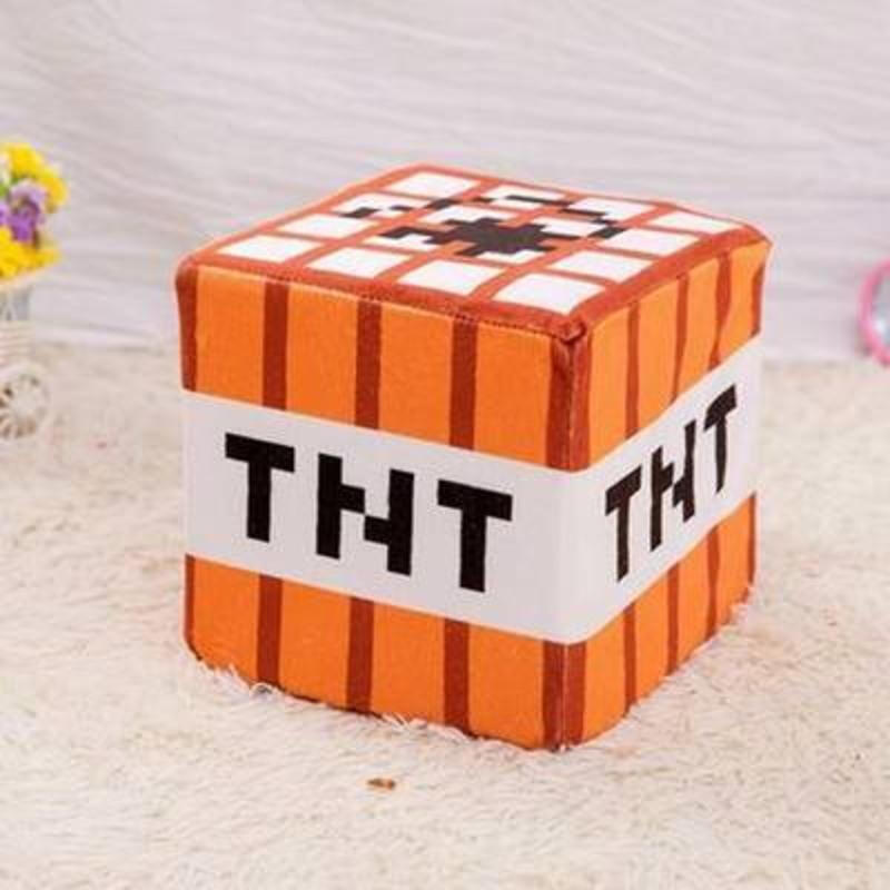 Minecraft my world coolie afraid of Steve creative plush toy doll pillow animation peripheral TNT 10 cm-image-690661714