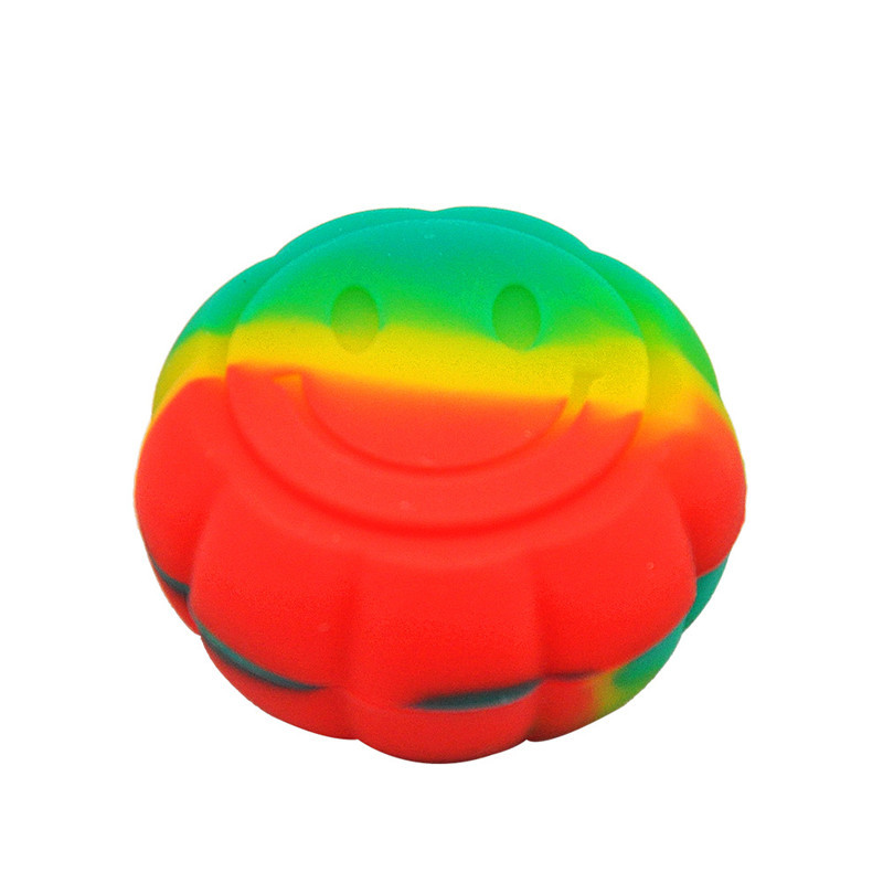 

Pumpkin style 6ML Smoking oil storage accessories rigs rubbler Containers Silicone Box Pipe