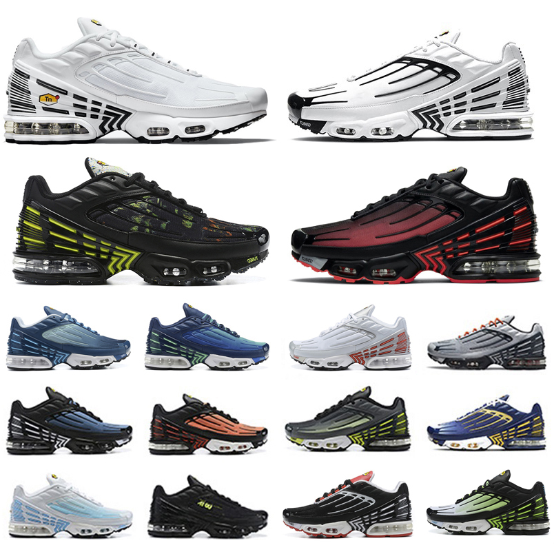 

airmax Tn plus 3 mens running shoes tn3 Topography Pack triple Simple white black hyper og classic neon men women Tiger Laser Blue Ghost Green trainers sports sneakers, Color#16