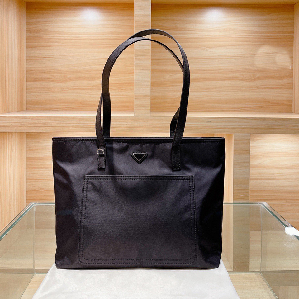 

Black Nylon Tote Bag For Women Designer Luxury Brand Handbags Large Bag Shoulder Baguette High Capacity 42x30 cm, Customize